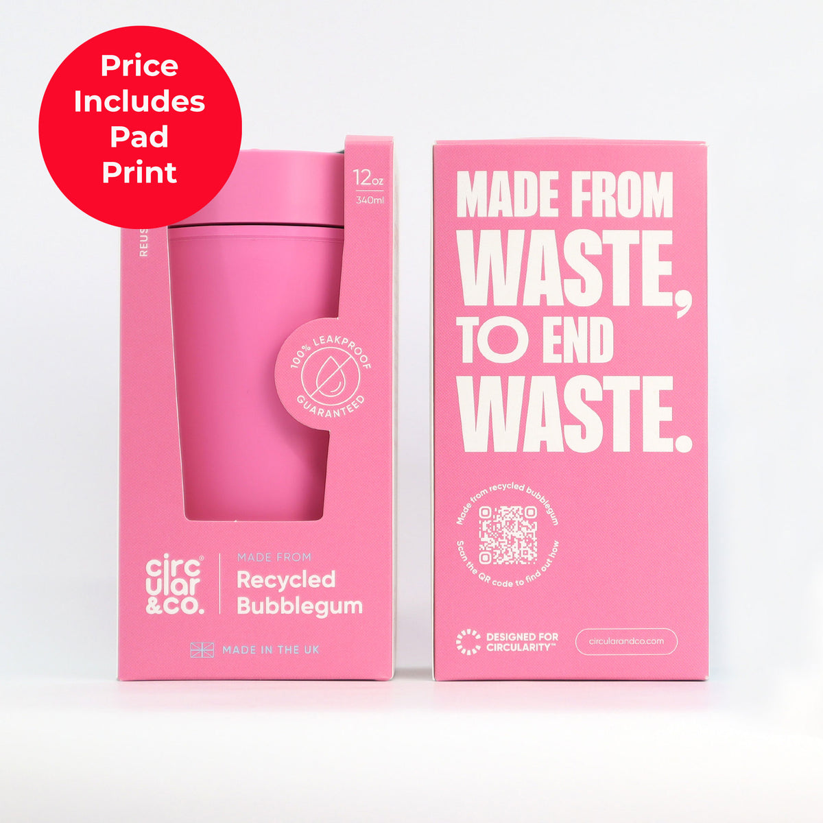 Circular Cup - Made From: Bubblegum - 12oz Cup