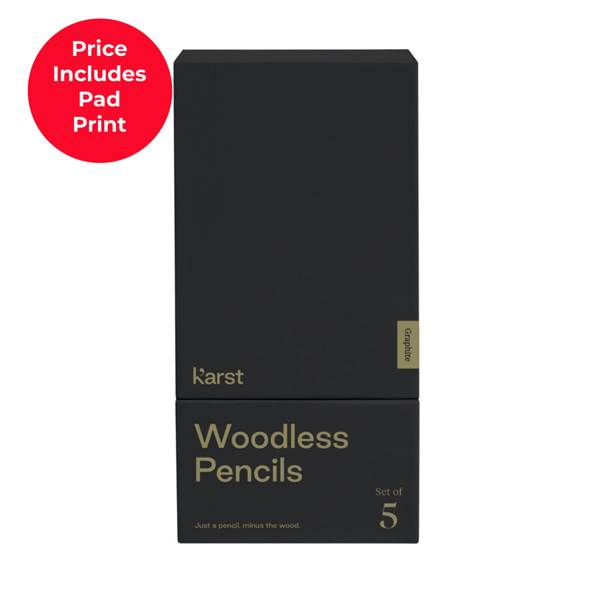 Karst® 5-pack 2B Woodless Graphite Pencils
