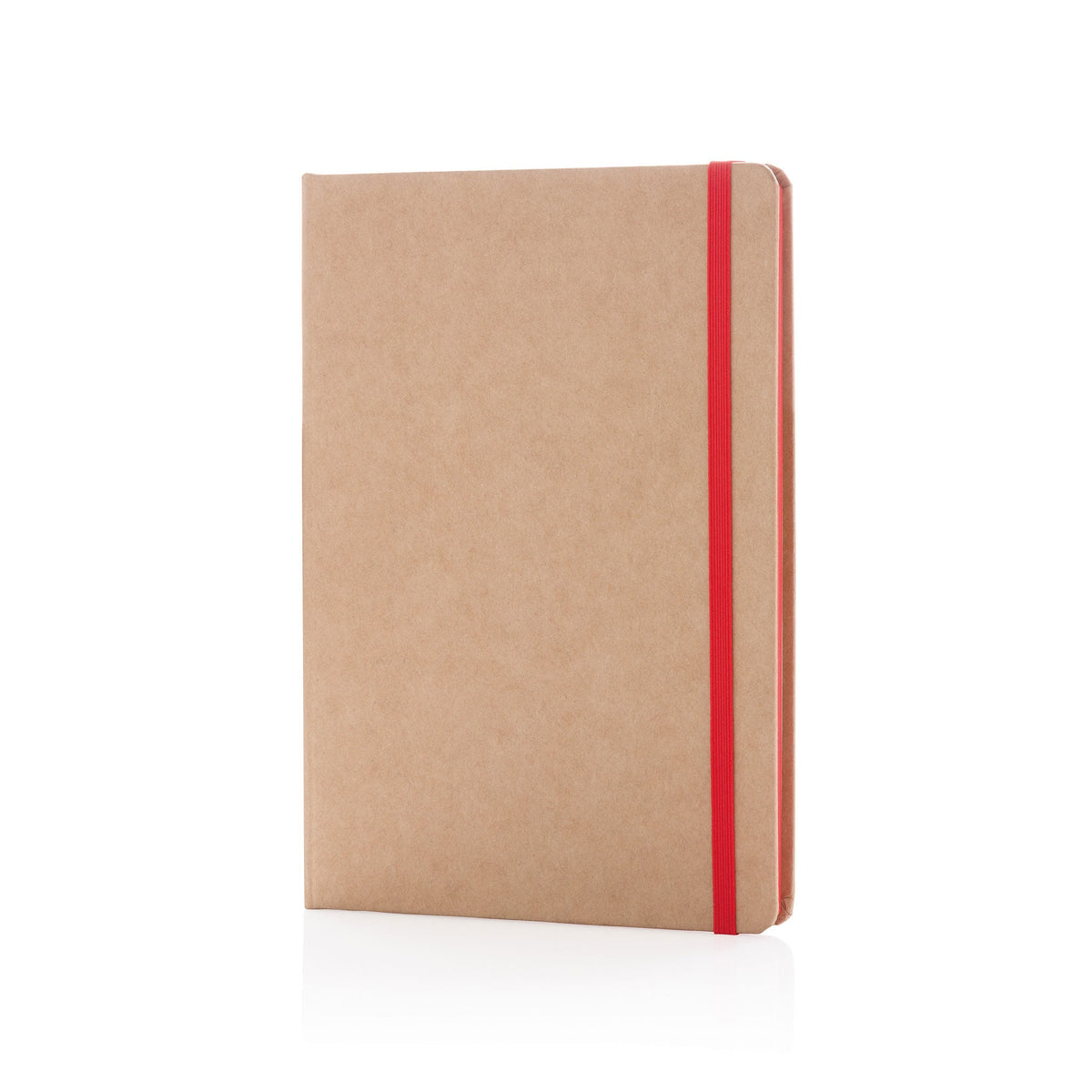 A5 Recycled Kraft Notebook - Notebooks & Pens, Red Band