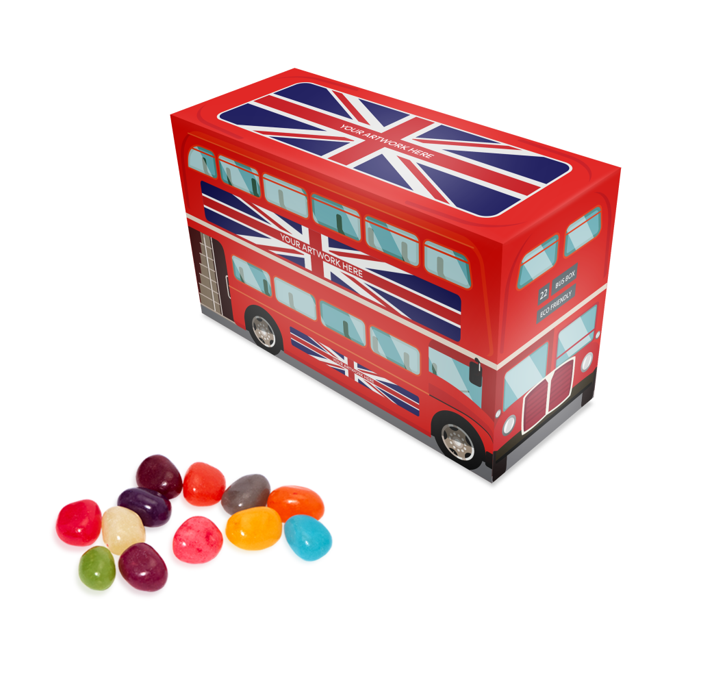 Jelly Bean Factory® Eco Bus Box Confectionery The Ethical Gift Box (DEV SITE)