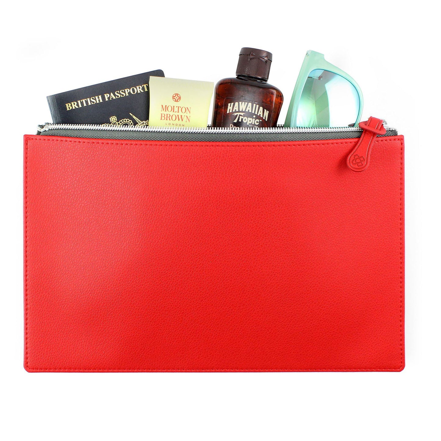 Como Medium Zipped Pouch Accessories The Ethical Gift Box (DEV SITE) Red
