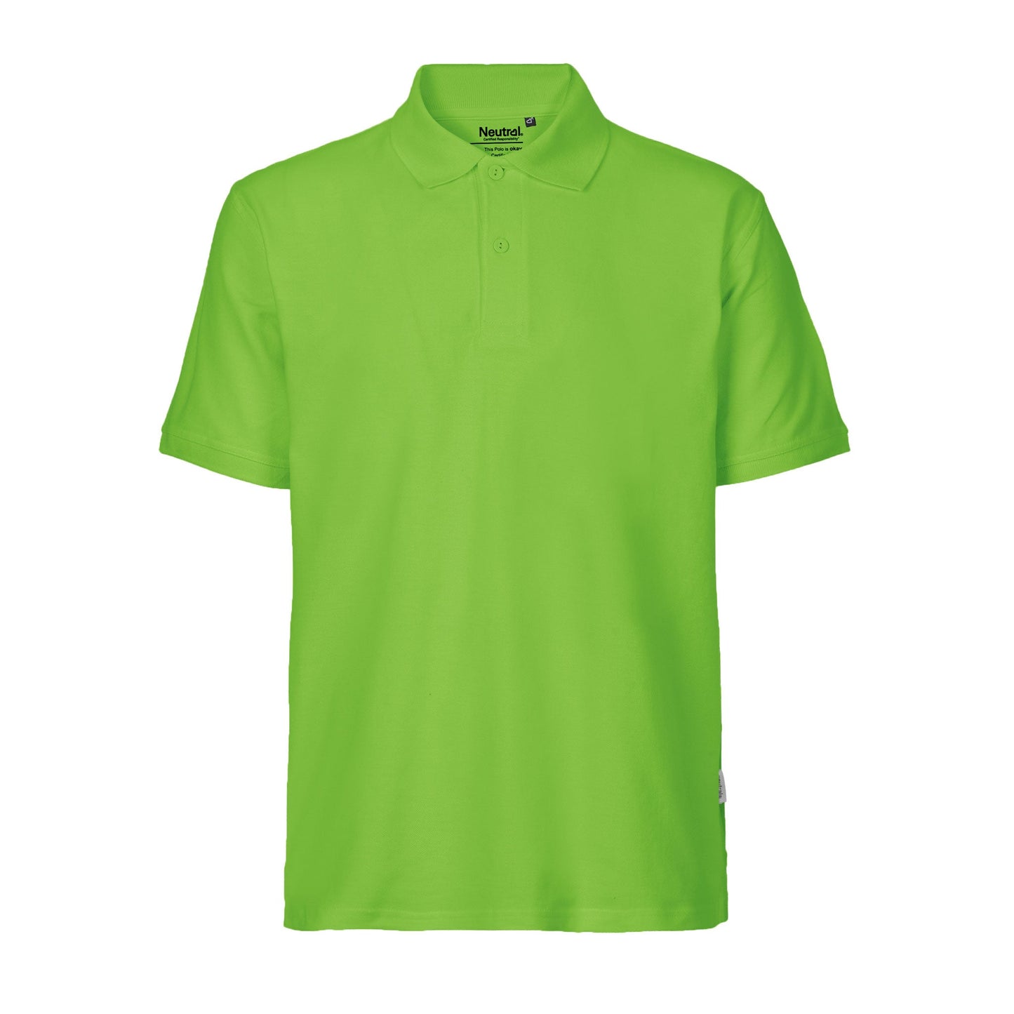 Mens Classic Organic Cotton Polo Tops & Tees The Ethical Gift Box (DEV SITE) Lime XS