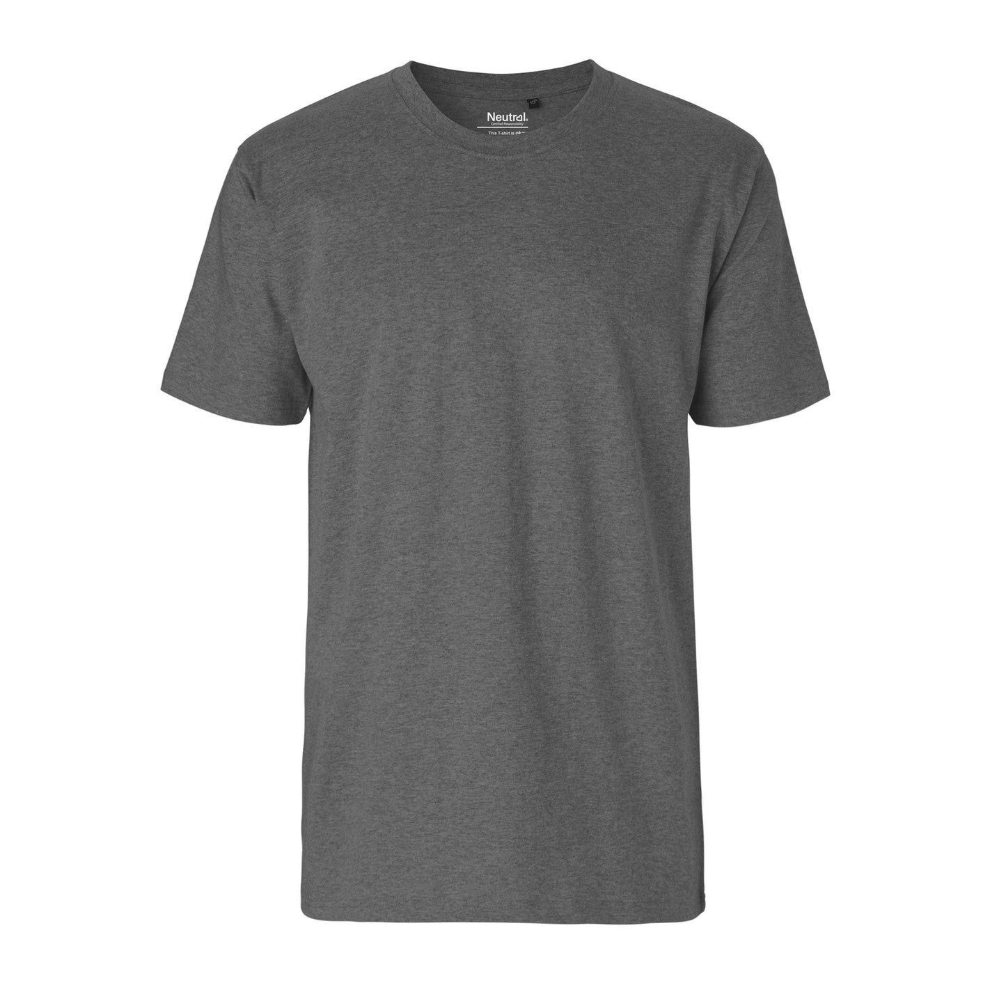 Mens Classic Organic Cotton T-Shirt Tops & Tees The Ethical Gift Box (DEV SITE) Dark Heather S