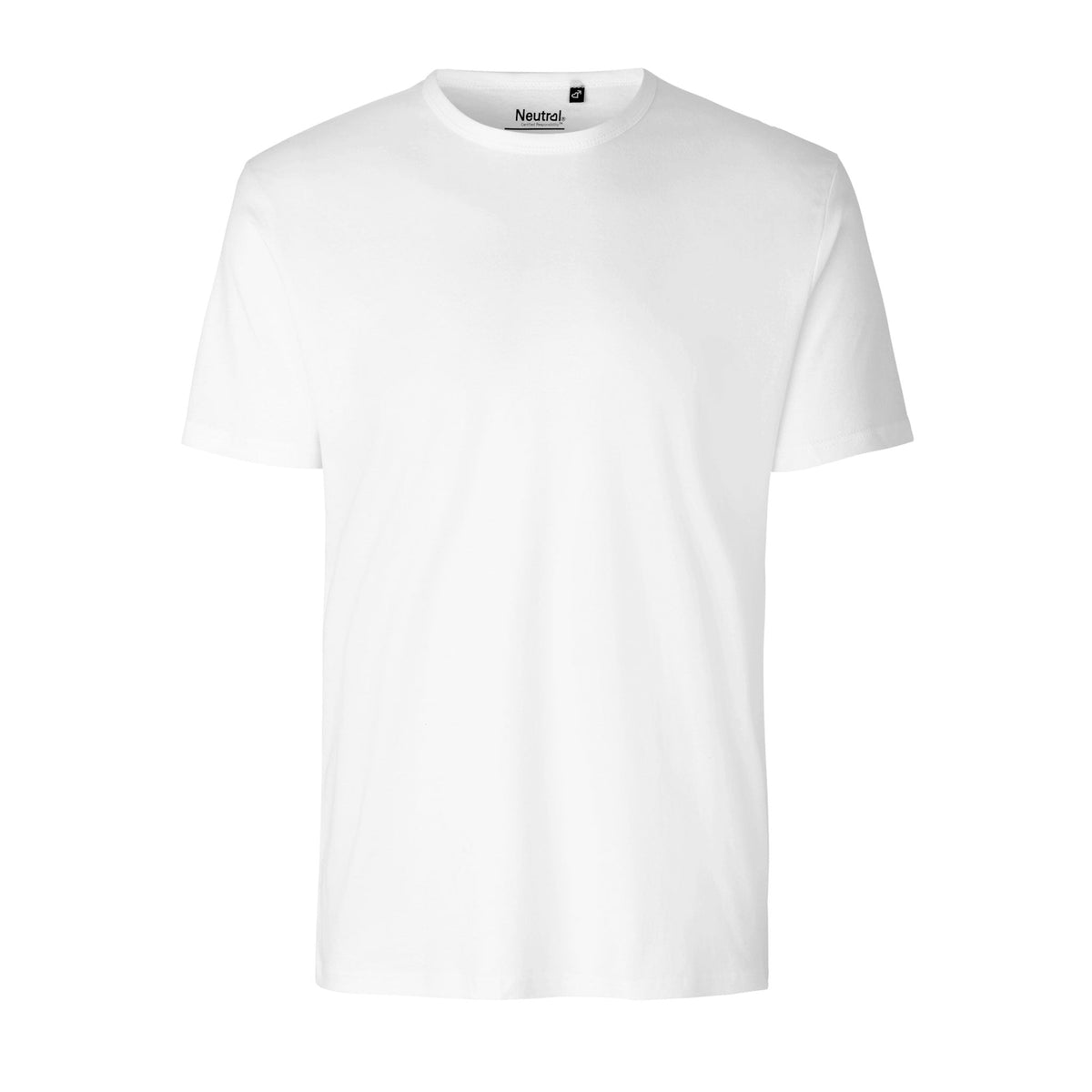 Mens Organic Cotton Interlock T-Shirt Tops & Tees The Ethical Gift Box (DEV SITE) White S
