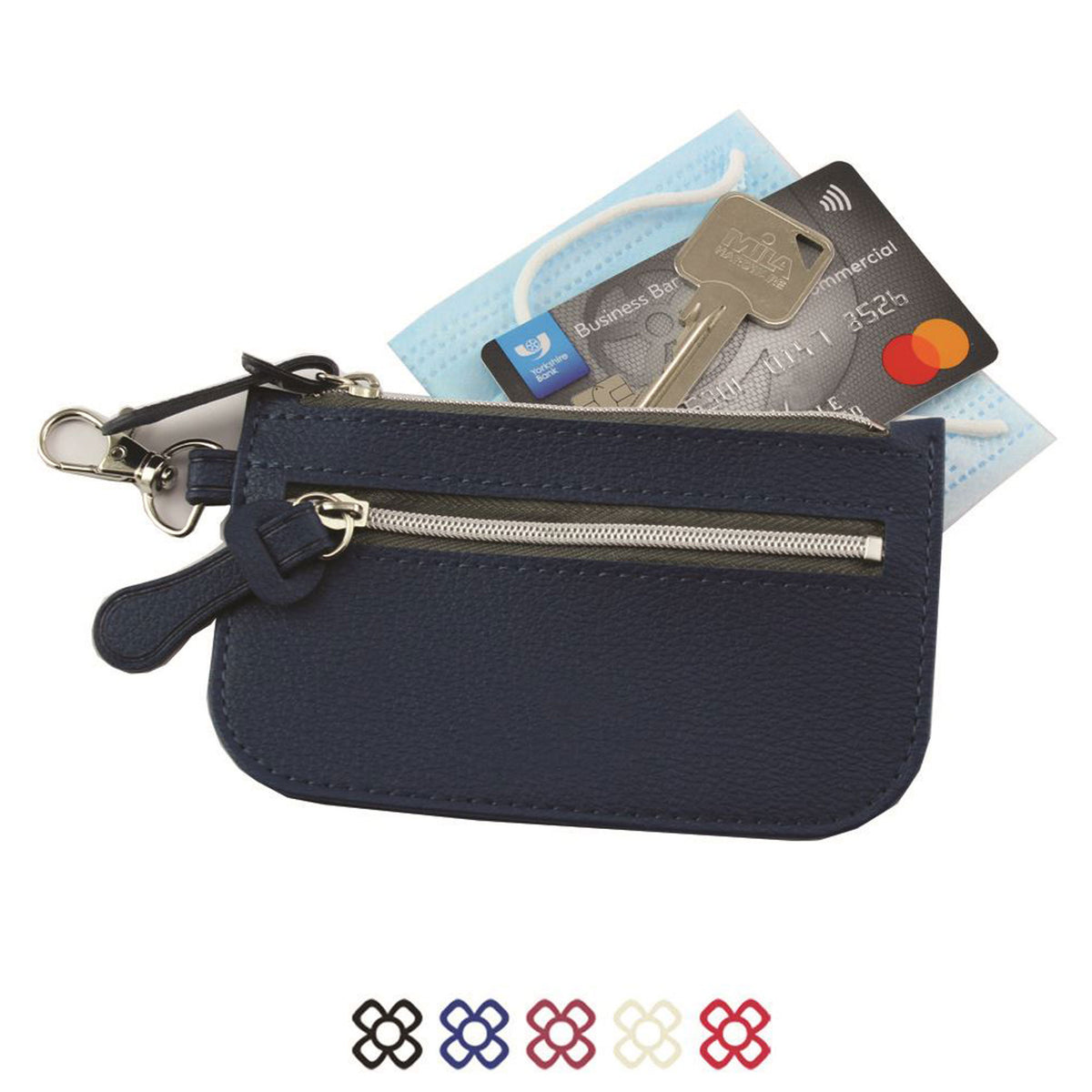 Como Mini Zipped Pouch with Bag Clip Accessories The Ethical Gift Box (DEV SITE) Raspberry