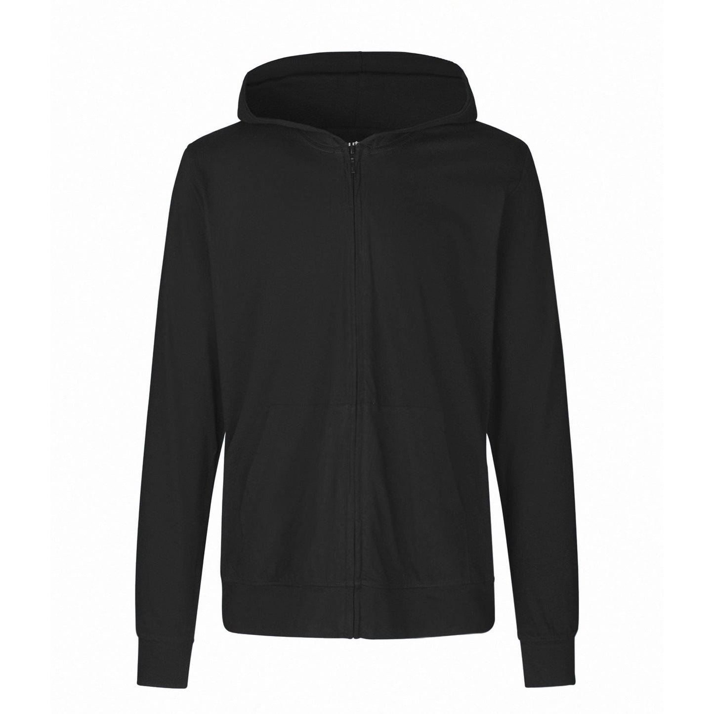 Unisex Organic Cotton Jersey Hoodie With Zip Tops & Tees The Ethical Gift Box (DEV SITE) Black XS