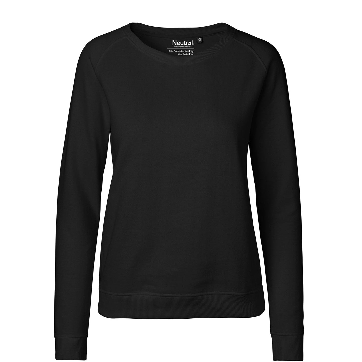 Womens Organic Cotton Sweatshirt Tops & Tees The Ethical Gift Box (DEV SITE) Black XS