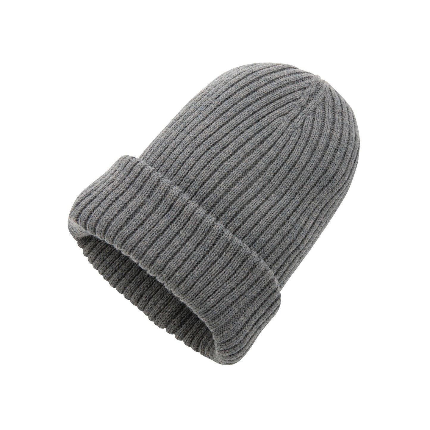 Polylana® Double Knitted Beanie Headwear The Ethical Gift Box (DEV SITE) Grey