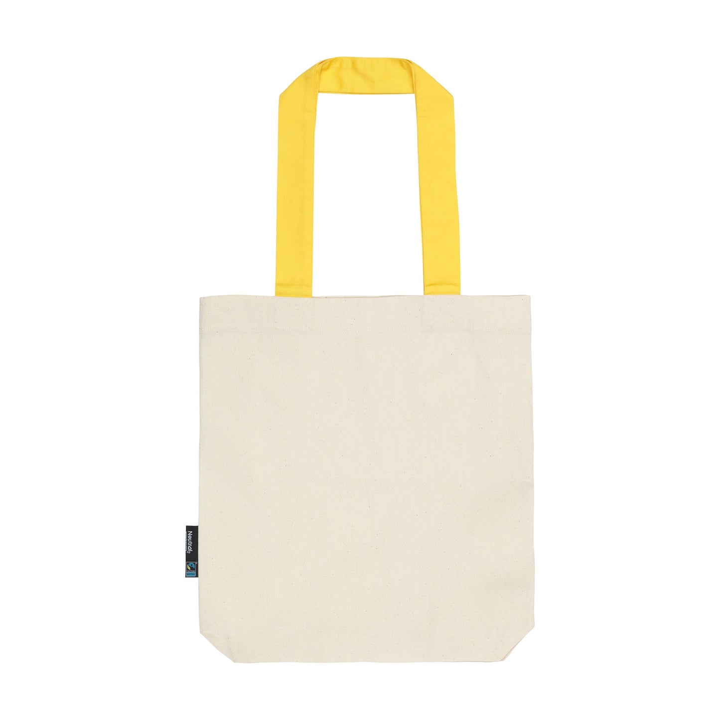 Organic Cotton Twill Bag with Contrast Handles Bags The Ethical Gift Box (DEV SITE) Nature Yellow