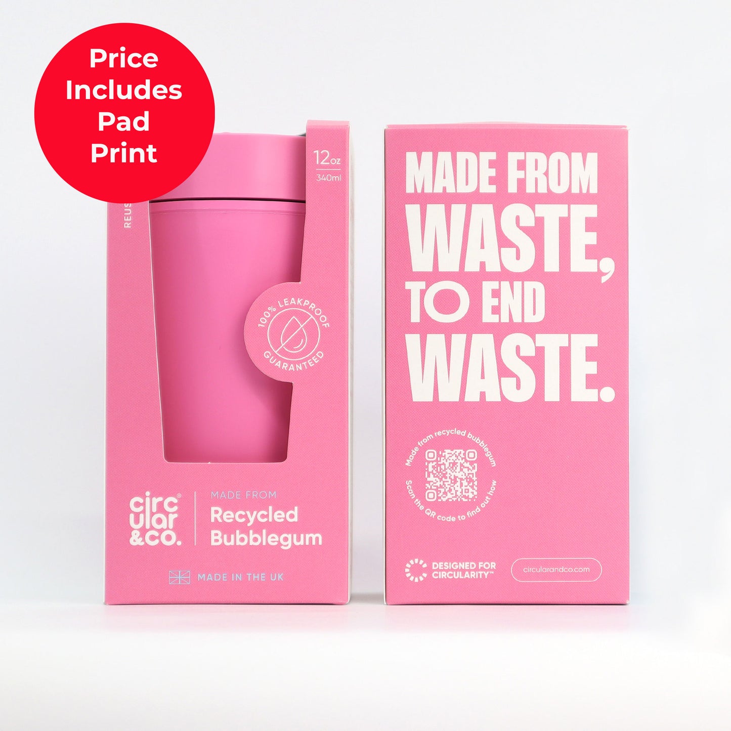 Circular Cup - Made From: Bubblegum - 12oz Cup