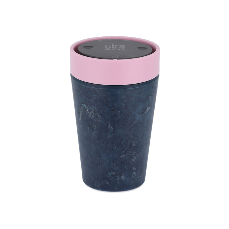 Circular Cup, UK-manufactured 8oz reusable cup made from recycled fabric waste