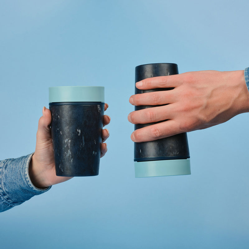 Circular Cup, UK-manufactured 8oz reusable cup made from recycled fabric waste