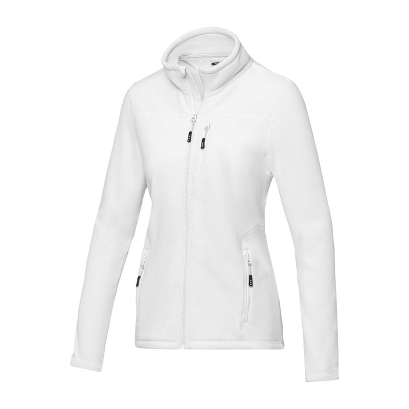 Ladies GRS Recycled Full Zip Fleece Jacket Fleeces & Jackets The Ethical Gift Box (DEV SITE) White XS 
