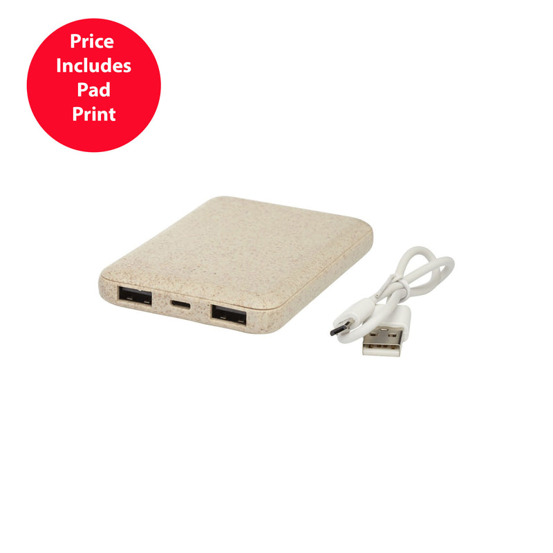 Asama Wheat Straw Powerbank 5000mAh