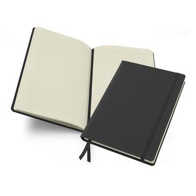 Belluno Wellbeing Journal With Elastic Strap Notebooks & Pens The Ethical Gift Box (DEV SITE) Black  
