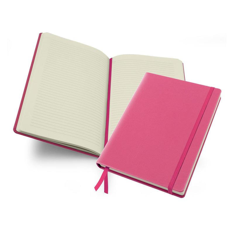 Belluno Wellbeing Journal With Elastic Strap Notebooks & Pens The Ethical Gift Box (DEV SITE) Cerise Pink  