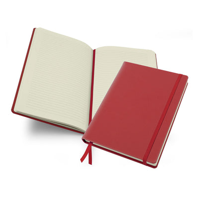 Belluno Wellbeing Journal With Elastic Strap Notebooks & Pens The Ethical Gift Box (DEV SITE) Deep Red  