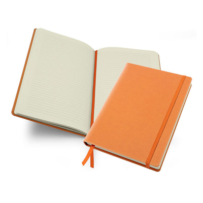 Belluno Wellbeing Journal With Elastic Strap Notebooks & Pens The Ethical Gift Box (DEV SITE) Orange  