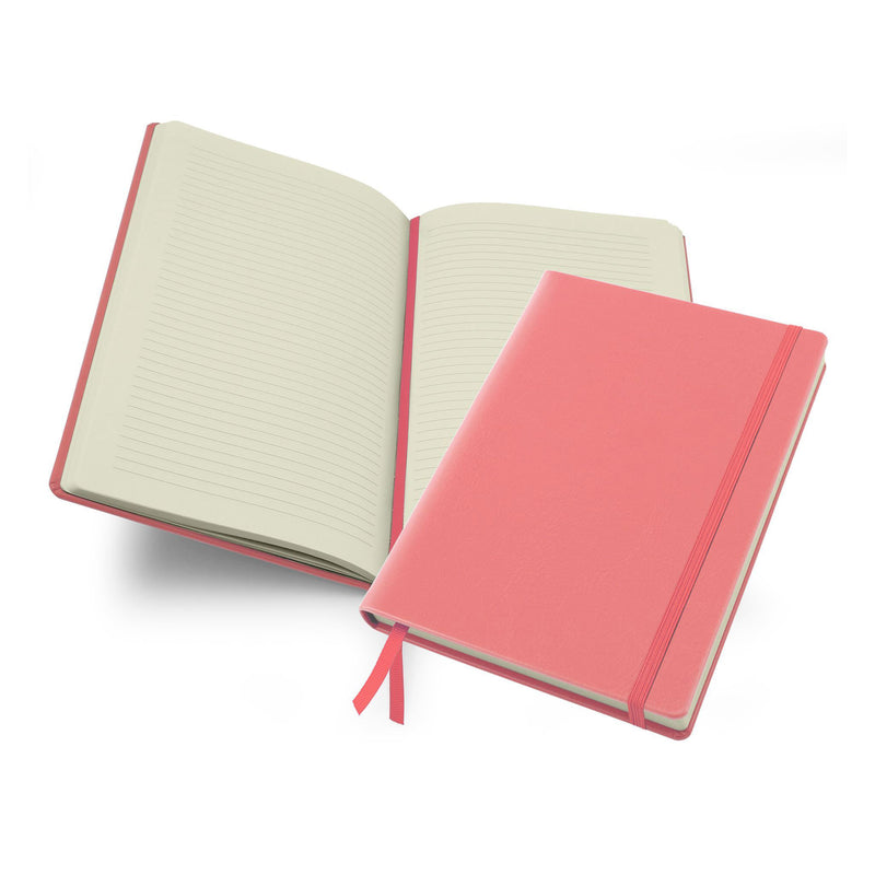 Belluno Wellbeing Journal With Elastic Strap Notebooks & Pens The Ethical Gift Box (DEV SITE) Rose Pink  