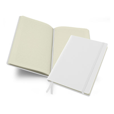 Belluno Wellbeing Journal With Elastic Strap Notebooks & Pens The Ethical Gift Box (DEV SITE) White  