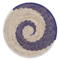 Hand-woven Senegalese basket, 40cm, with co-branded ribbon thumbnail