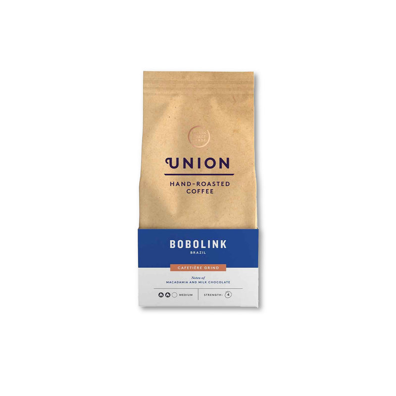 Hand Roasted Ground Coffee 200g Hot Drinks The Ethical Gift Box (DEV SITE) Bobolink Brazil (Strength 5)  