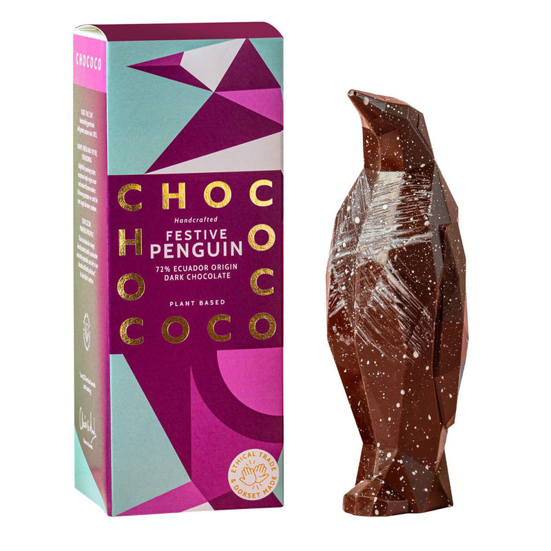 72% Ecuador Dark Chocolate Hollow Penguin 120g
