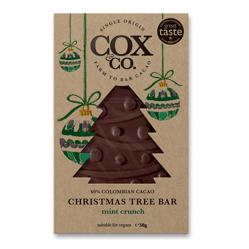 Dark Chocolate Christmas Tree Bar 50g