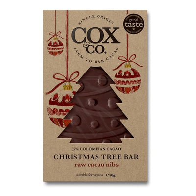 Dark Chocolate Christmas Tree Bar 50g