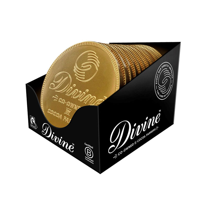 Divine Fairtrade Milk Chocolate Giant Coin 58g