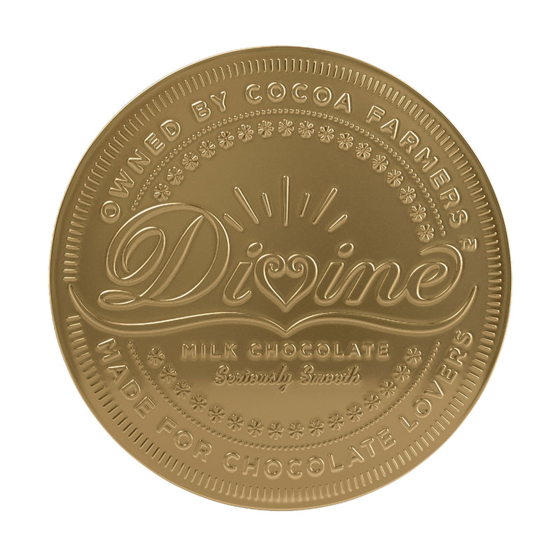 Divine Fairtrade Milk Chocolate Giant Coin 58g