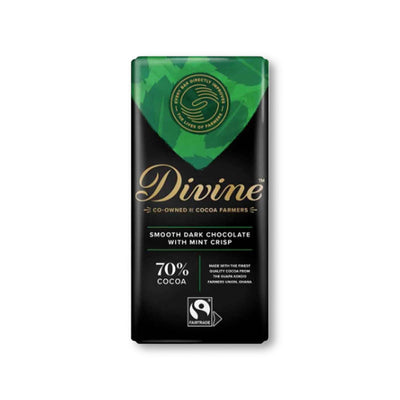 Divine Chocolate 90g Confectionery The Ethical Gift Box (DEV SITE) Dark Chocolate Mint Crisp  
