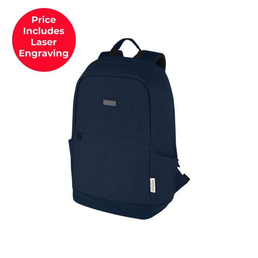 GRS Recycled Canvas Anti-Theft Laptop Backpack 18L