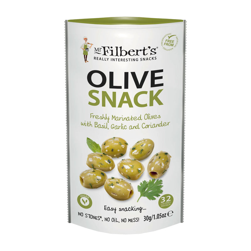 Mr Filberts Olives Snacks & Nibbles The Ethical Gift Box (DEV SITE) Basil Garlic & Coriander 30g  