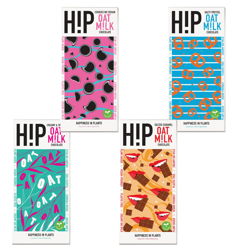 H!P Oat Milk Chocolate Bar 70g