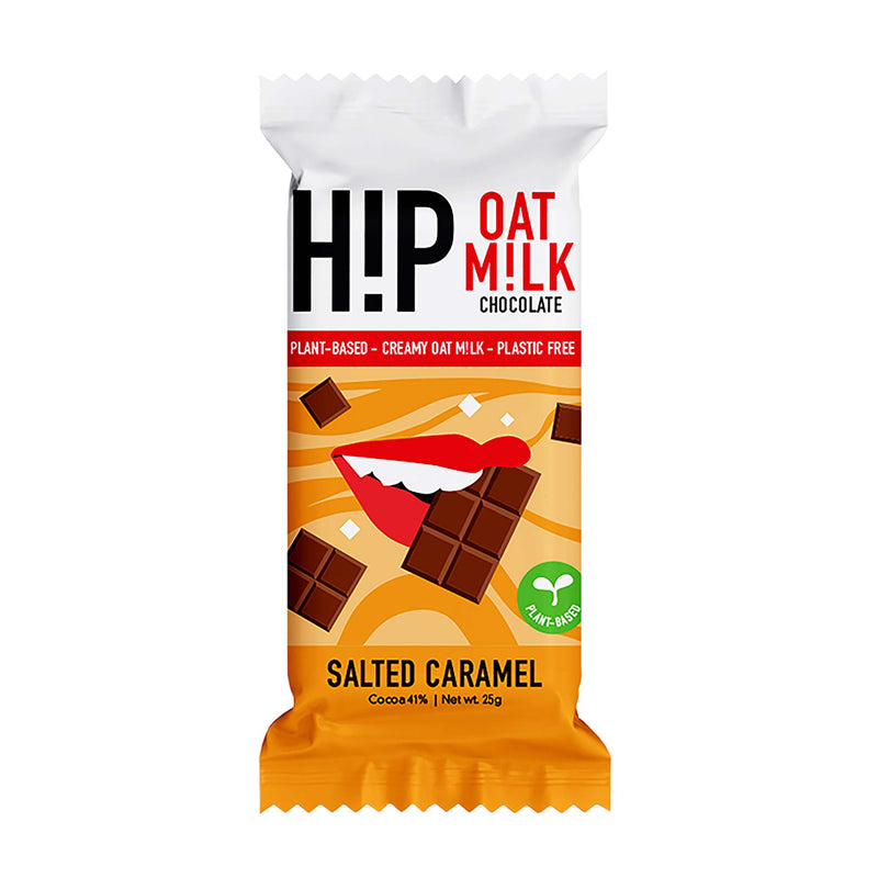 H!P Oat Milk Chocolate Bar 25g  The Ethical Gift Box (DEV SITE) Salted Caramel Oat Milk Chocolate Bar  