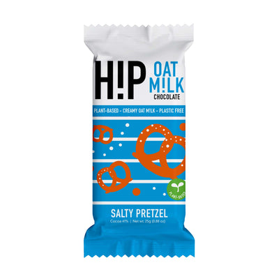 H!P Oat Milk Chocolate Bar 25g  The Ethical Gift Box (DEV SITE) Salty Pretzel Oat Milk Chocolate Bar  