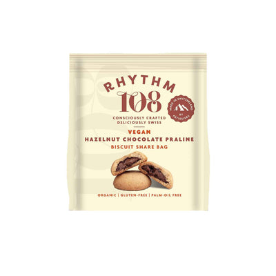 Rhythm 108 Biscuit Share Bag 135g Snacks & Nibbles The Ethical Gift Box (DEV SITE) Hazelnut Chocolate Praline  