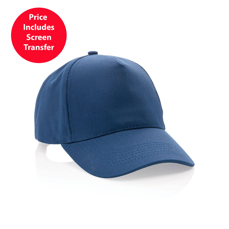 Impact 5panel 280gr Recycled Cotton Cap with AWARE™ Tracer