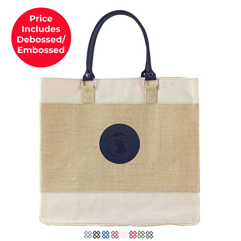 Jute Tote Bag Short Handles