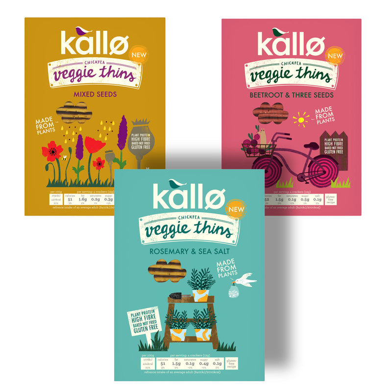 Kallo Veggie Thins 100g