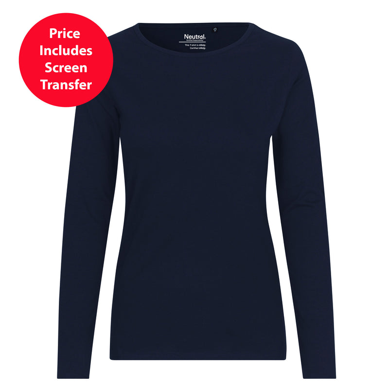 Womens Organic Long Sleeve Cotton T-Shirt
