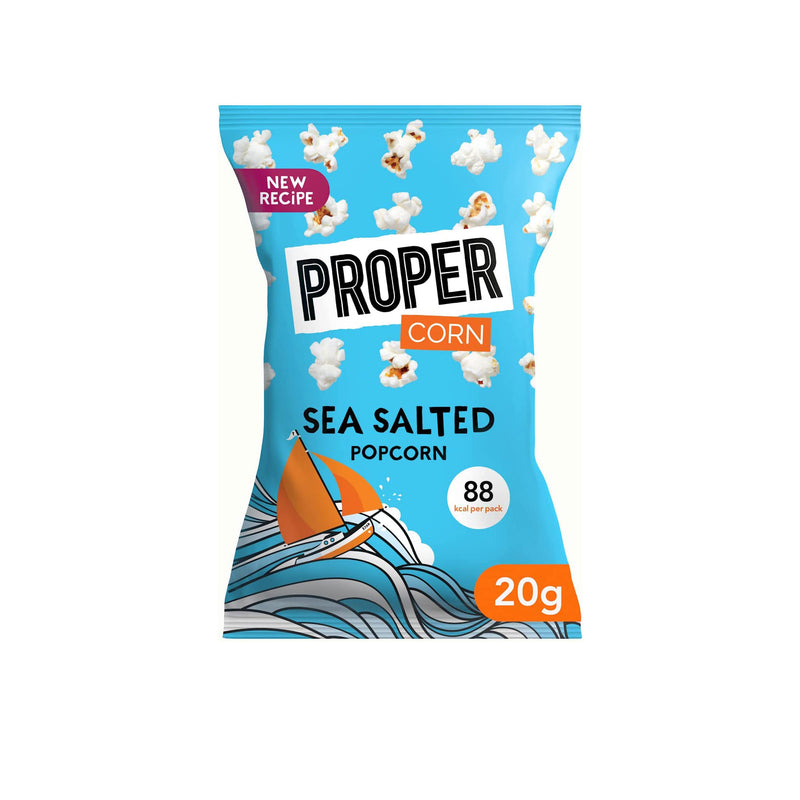 Proper - Lightly Salted Popcorn (20g) Snacks & Nibbles The Ethical Gift Box (DEV SITE) Sea Salted  