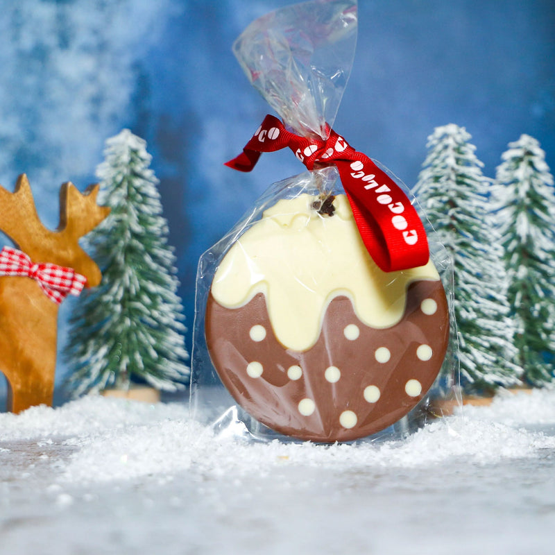 Milk & White Chocolate Christmas Pudding (70g)