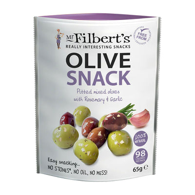Mixed Olives With Rosemary & Garlic (65g) Grab & Go Mr Filberts   