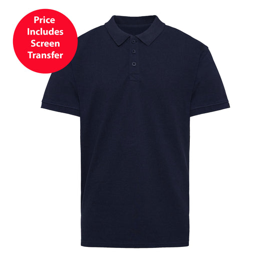 Pure Waste Mens Pique Polo