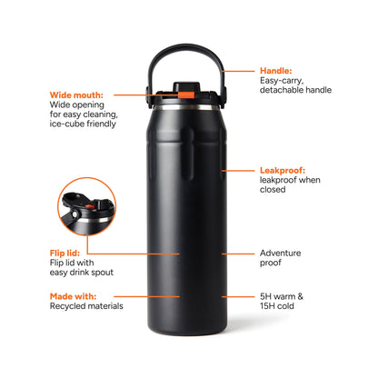 Nordic Trail RCS Insulated Sports Bottle 940ml