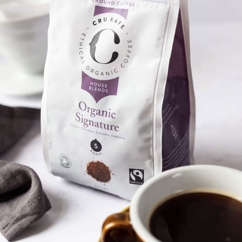 Cru Kafe Organic Signature Ground Coffee 227g Grab & Go Cru Kafe   