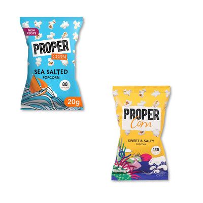 Proper - Lightly Salted Popcorn (20g) Snacks & Nibbles The Ethical Gift Box (DEV SITE)   