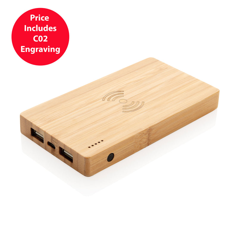Bamboo 4.000 mAh wireless 5W Powerbank